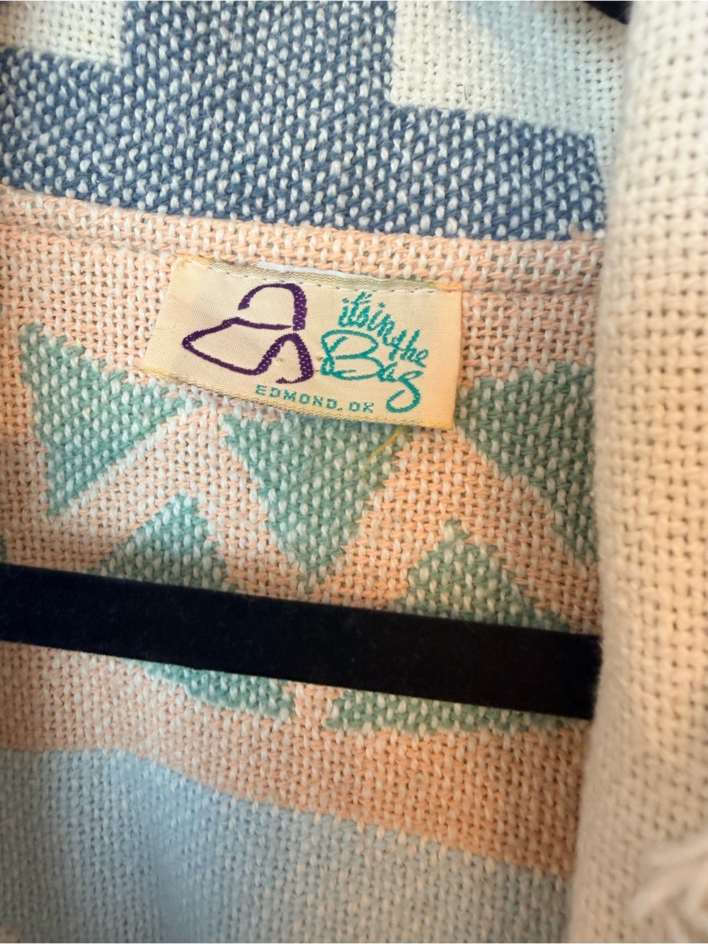 It’s In the Bag Vintage woven western cardigan jacket - Picture 5 of 5
